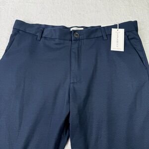 CON.STRUCT Pants Mens 36x32 Navy‎ Blue Slim Fit Knit Stretch Construct Soft NWT